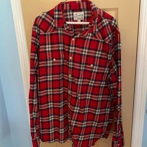 Men’s Red Flannel XL Lucky Brand